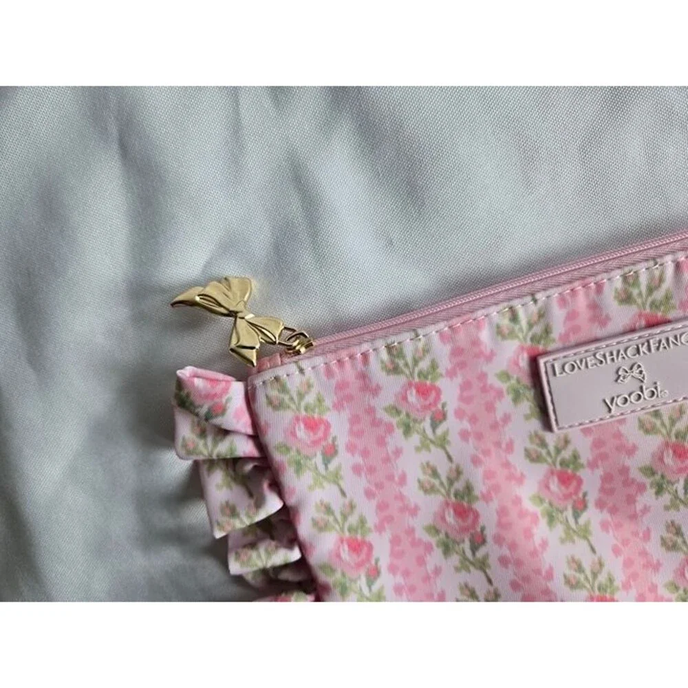 LoveShackFancy x Target - Yoobi Blooming Heirloom Flat Zip Pencil Case Cosmetic